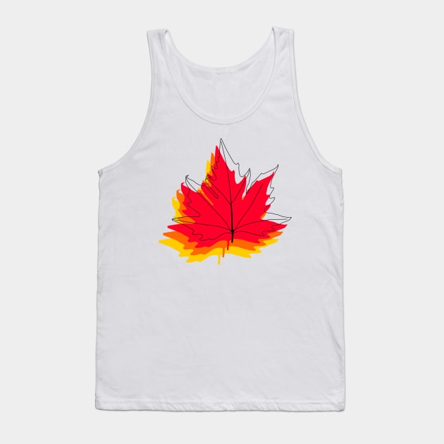 Maple Leaf Tank Top by edajylix